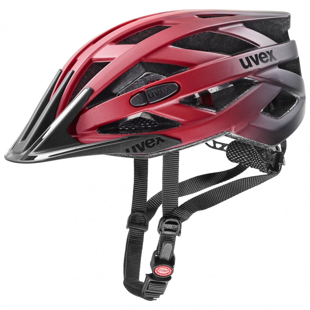 cyklistická helma uvex i-ve cc red black mat L (56-60 cm)