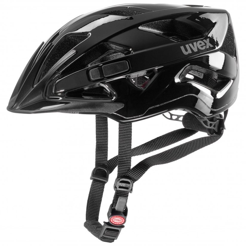 cyklistická helma uvex active black shiny - Velikost: L (56-60 cm)
