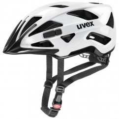 cyklistická helma uvex active white black