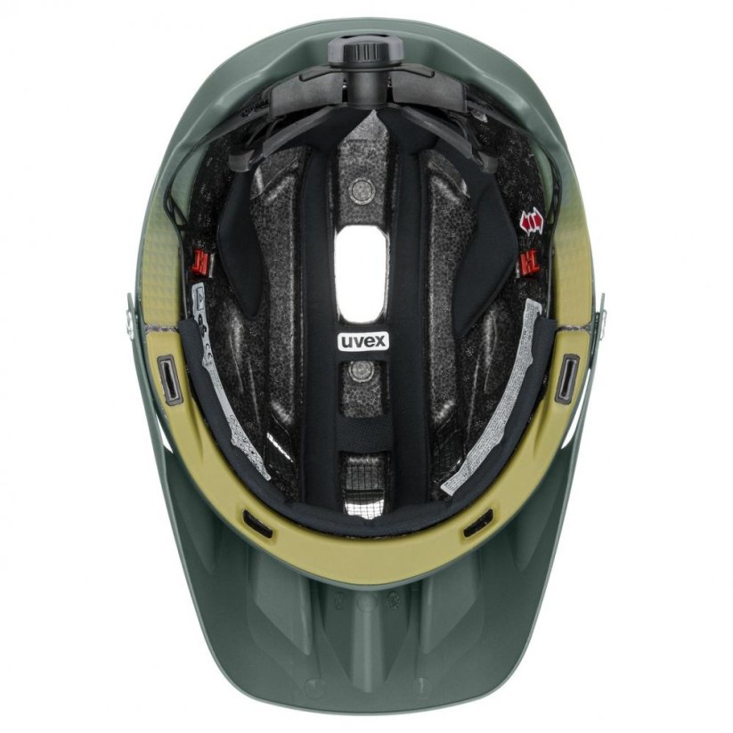 cyklistická helma uvex quatro integrale Tocsen forest-mustard - Velikost: S (52-57 cm)