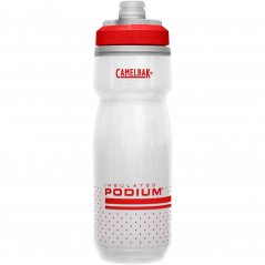 cyklistická termo fľaša CamelBak Podium® Chill™ 620 ml clear red