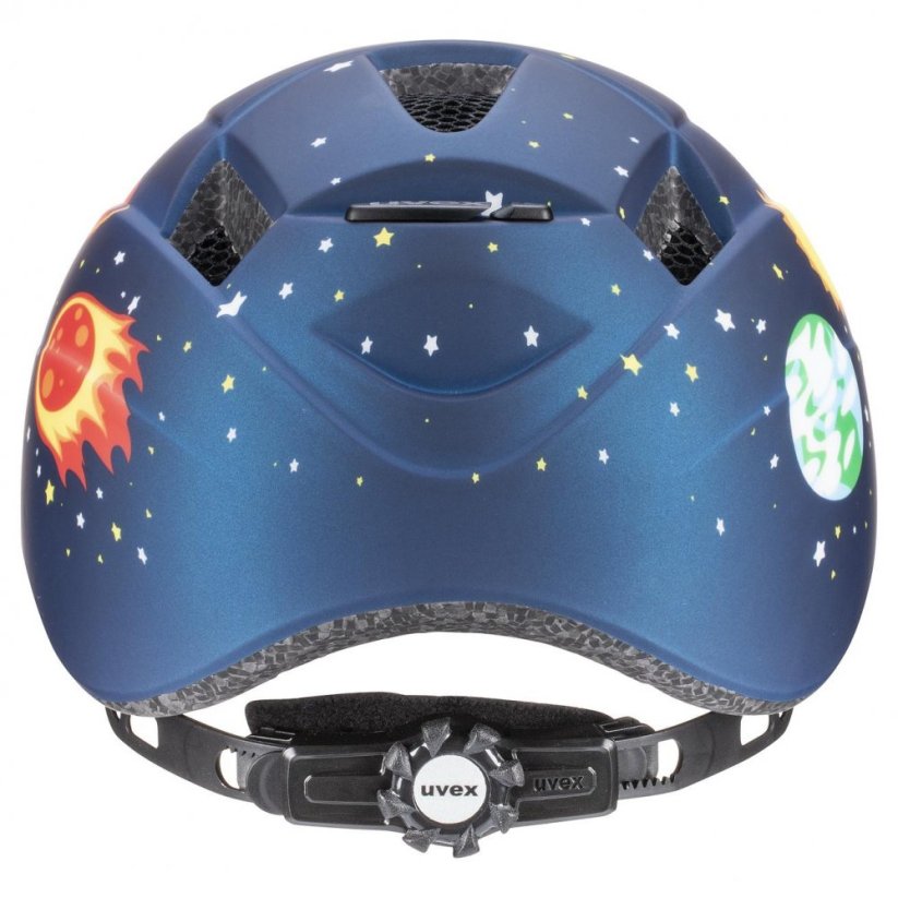 dětská cyklistická helma uvex kid 2 cc blue rocket mat