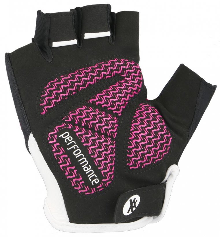 cyklistické rukavice KinetiXx Liz pink - Velikost: 7