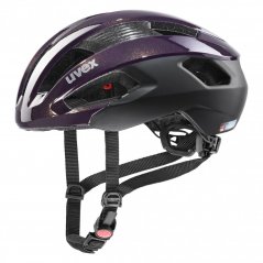 cyklistická helma uvex rise cc plum-black mat