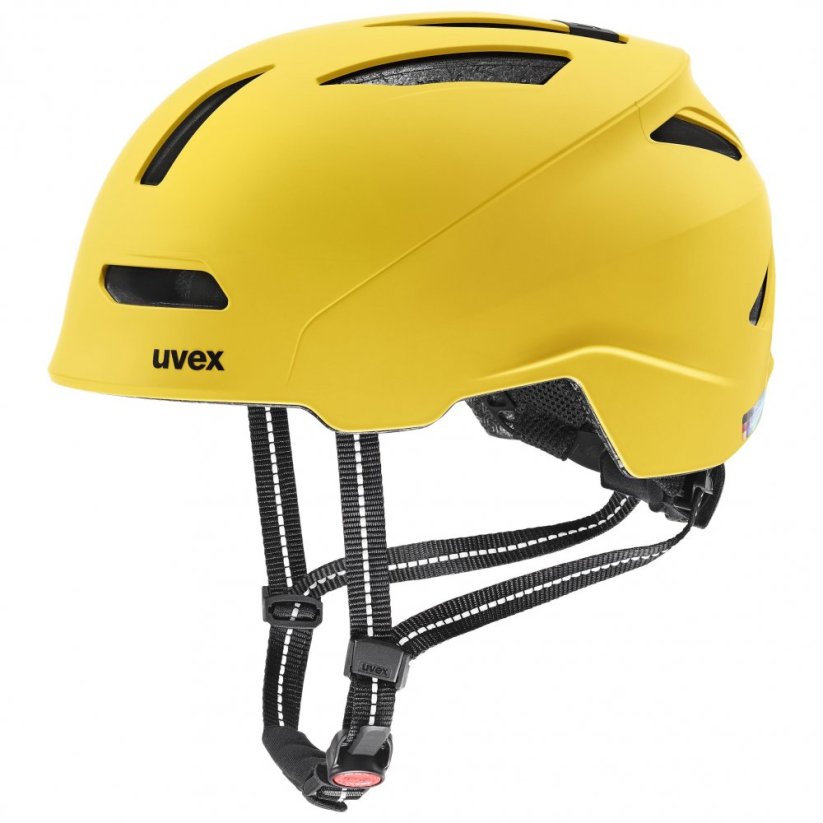 cyklistická helma uvex urban planet sunbee mat - Velikost: M (54-58 cm)