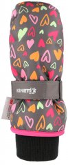 lyžiarske rukavice KinetiXx Candy M. grey printed