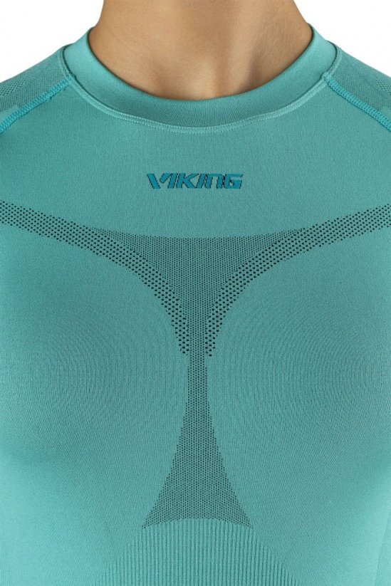 dámské termoprádlo viking Volcanica Set turquoise - Velikost: S