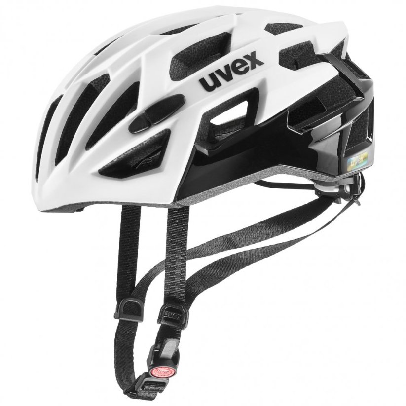 cyklistická helma uvex race 7 white black mat - Velikost: XS (51-55 cm)