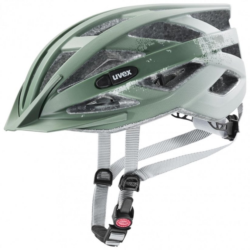 cyklistická helma uvex air wing  cc papyrus-moss green mat