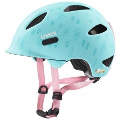 detská cyklistická helma uvex oyo style flowers cyan matt