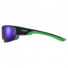 športové okuliare uvex sportstyle 215 black mat green