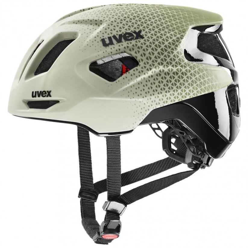 cyklistická helma uvex gravel y olive-black mat - Velikost: L (56-61 cm)