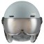 lyžařská helma uvex rocket jr visor rhino - blush mat