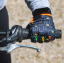 dětské cyklistické rukavice KinetiXx Lexy black printed orange - Velikost: 6