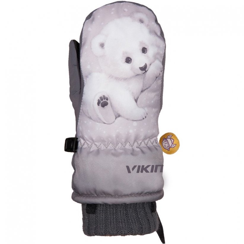 lyžařské rukavice viking Glade grey bear - Velikost: 2