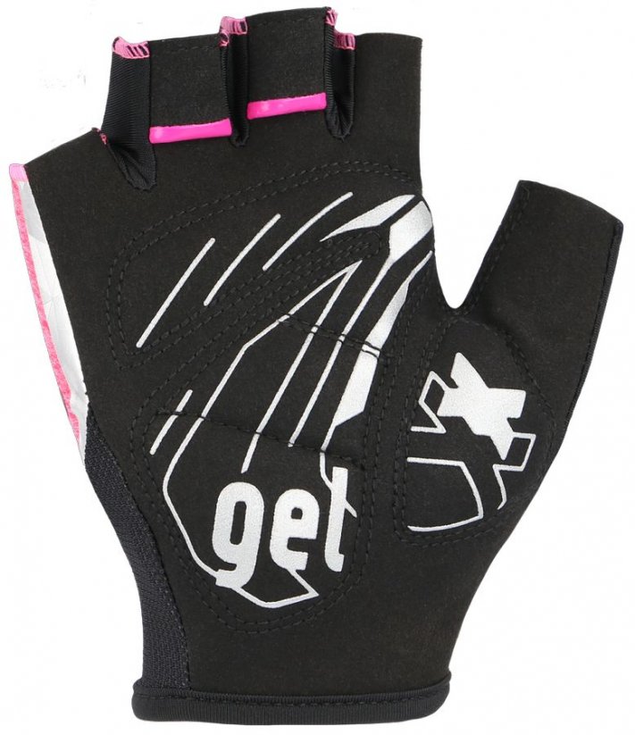 cyklistické rukavice KinetiXx Luisa pink melange - Velikost: 7.5