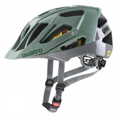 cyklistická helma uvex quatro cc MIPS moss green-rhino