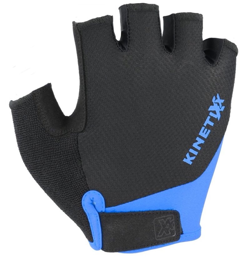 cyklistické rukavice KinetiXx Levi black/blue - Velikost: 9