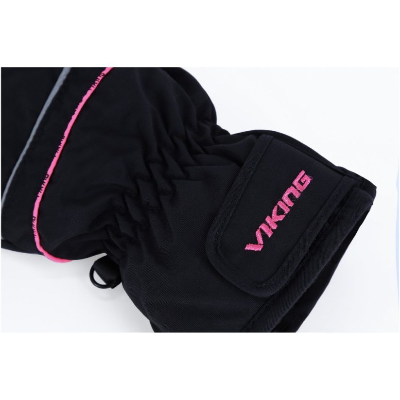 lyžařské rukavice viking Kevin black pink