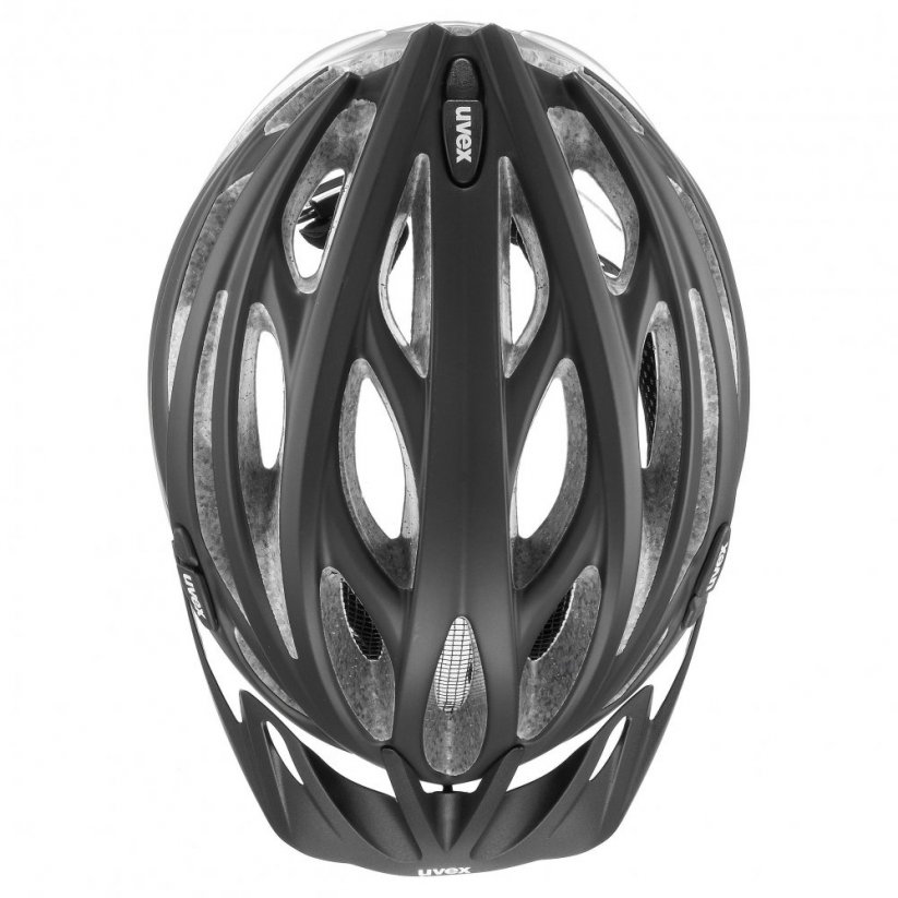 cyklistická helma uvex oversize black mat-silver