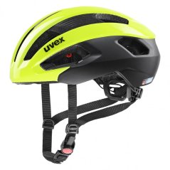 cyklistická helma uvex rise  cc neon yellow-black mat