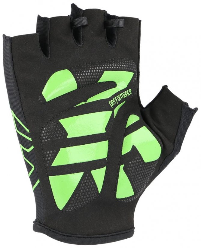 cyklistické rukavice KinetiXx Lou black/green