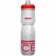 cyklistická termo fľaša CamelBak Podium® ICE 620ml clear red