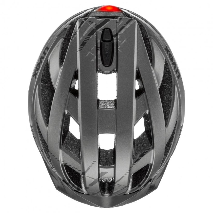 cyklistická helma uvex city i-ve dark silver mat - Velikost: S (52-57 cm)