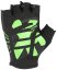 cyklistické rukavice KinetiXx Lou black/green - Velikost: 8