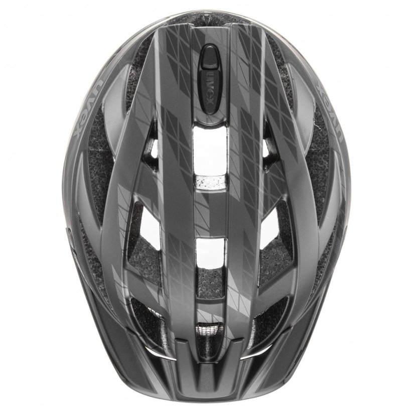 cyklistická helma uvex i-ve cc black-smoke mat - Velikost: L (56-60 cm)
